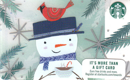 Starbucks 2017 Snowman Collectible Gift Card New No Value - £2.39 GBP