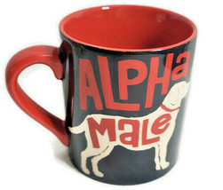 little Blue House ALPHA MALE Stud Dog Coffee Tea Soup Cup Mug Container Red - £22.51 GBP