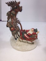 Jamie Design Santa in Sleigh with Reindeer Take Off Figure - £14.31 GBP
