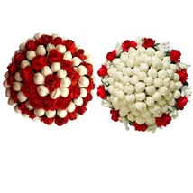 Indian Women Artificial Flower  2Hair Accessories Bun Gajra Vani Fashion... - £24.38 GBP
