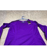 Nike Running Shirt Womens XL Purple Long Sleeve Dri Fit Thumb Hole Breat... - £18.29 GBP