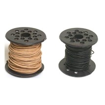 Natural Color &amp; Black Leather Bead Cord Jewelry Making 1mm Thick Kit 2 Pcs - £20.63 GBP