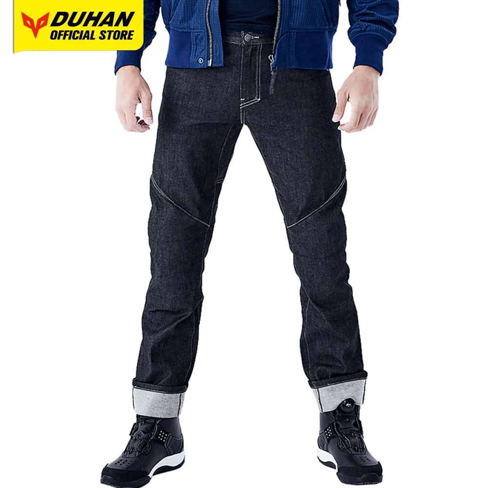 DUHAN New Reflective Motorcycle Pants Wear Resistant Outdoor Travel Prot... - $138.82