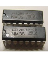 2 NOS NMBS AAA2801P-07 &amp; 08 RAM VINTAGE 1988 16-PIN DIP - $5.49