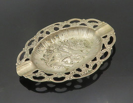 EUROPEAN 925 Sterling Silver - Vintage Angels Reading Floral Ash Tray - TR2642 - £95.00 GBP