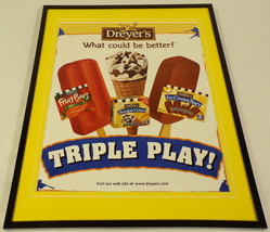 1997 Dreyer&#39;s Ice Cream Bars Framed 11x14 ORIGINAL Vintage Advertisement - $34.64