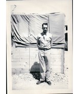 Vintage Soldier In Front Of Tent WWII 1943 - $6.76 CAD