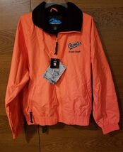 Orange Baltimore Orioles Event Staff Tri-Mountain Zip Jacket Coat Small NWT - €62,26 EUR