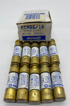 Brush ECNR6/10 Time Delay Fuses, 250VAC 0.6Amp, Class RK5 Lot of 10 - £30.20 GBP