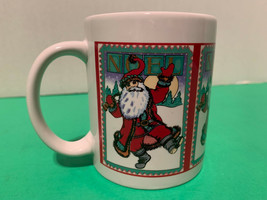 Vintage WBI NOEL Santa Image Ceramic Coffee Mug - $3.99