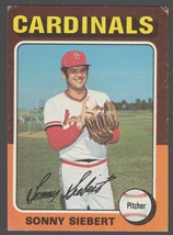  St Louis Cardinals Sonny Siebert 1975 Topps Baseball Card #328 vg+    - £0.39 GBP