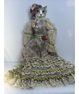 Rare Katherine&#39;s Collection Wayne Kleski Vintage Victorian Cat Doll 25&#39;&#39;... - $270.79 CAD