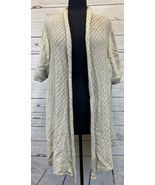 Lane Bryant Lightweight Cream Long Cardigan Sweater Size 22/24 Women Sho... - $442.16 MXN