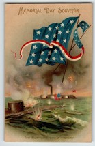 Memorial Decoration Day Postcard Battleship Submarine Boat John Winsch Back Wave - £13.61 GBP