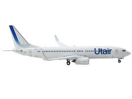Boeing 737-800 Commercial Aircraft Utair White w Blue Tail Stripes 1/400 Diecast - £42.99 GBP