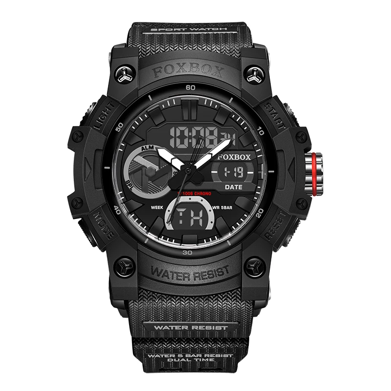 Digital Military Men Watch 50m Waterproof Wristwatch LED Quartz Clock Sp... - $34.87