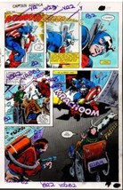 Vintage Original 1981 Colan Captain America Marvel color guide comic art page - £94.23 GBP