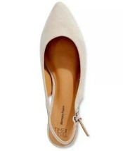 Time and Tru ~ Womens Size 6.5 ~ Nude ~ Sling Back ~ Flats ~ Shoes ~ Side Buckle - £17.54 GBP