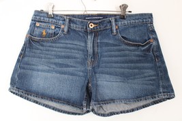 Ralph Lauren Sport 8 Blue 100% Cotton Denim Jean Shorts - £19.42 GBP
