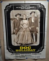 Original 1971 DOC HOLLIDAY French Grande Movie Poster 47x63 Faye Dunaway... - $128.99