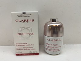 Clarins Bright Plus Advanced Brightening Dark Spot Serum 1 oz NIB Factory Sealed - £25.82 GBP