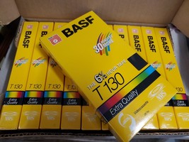 Vintage Sealed Basf T130 Vhs 6.5 Hour Stereo Blank Cassette Tape - £7.88 GBP