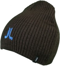 Wesc Sverker Bonnet En Laine Brun Mélange Acrylique Tricoté À Côtes Turc... - $279.85 MXN