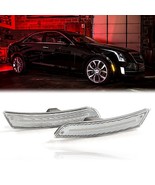 14-18 Cadillac ATS/CTS Front Fender LED Clear Side Marker Set Diode Dyna... - $99.95
