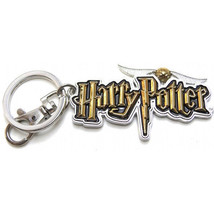 Harry Potter 3-D Name Logo Colored Pewter Metal Key Ring Key Chain NEW U... - £7.63 GBP
