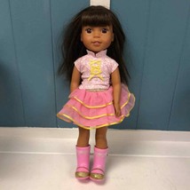 American Girl Wellie Wishers ASHLYN 14.5&quot; Doll Hispanic Middle East - £61.21 GBP