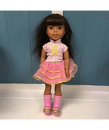 American Girl Wellie Wishers ASHLYN 14.5&quot; Doll Hispanic Middle East - £60.16 GBP