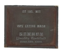 Stanly Quality Poultry Feed 20% Laying Mash Bag Printing Plate Adverting... - $17.86