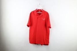 Vintage 90s Mens XL Faded Spell Out Betty Crocker Toledo Polo Shirt Red USA - £23.69 GBP