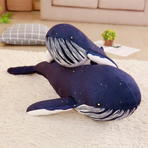 Soft Blue Whale Plush Toy Stuffed Cute Sea Animal Doll Pillow Cushion Kids Child - £18.71 GBP
