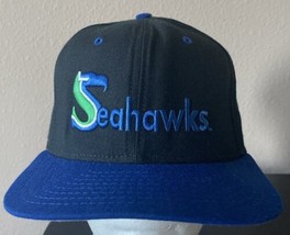 Vintage Seattle Seahawks Hat 90’s New Era Pro Model Dupont Visor Made In USA - £39.96 GBP