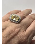 Anna Zuckerman Luxury CZ Lab Diamond Crystalline Ring Plat 925 Silver Sz... - $52.80 CAD