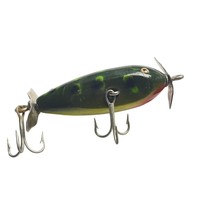 Creek Chub Injured Minnow Fishing Lure Vintage Wood Bait 3 in Treble Hooks Colle - £21.03 GBP