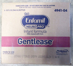 Enfamil Gentlease Ready To Feed Infant Formula Bottle - 32 oz 6 Pk  Exp ... - $56.06