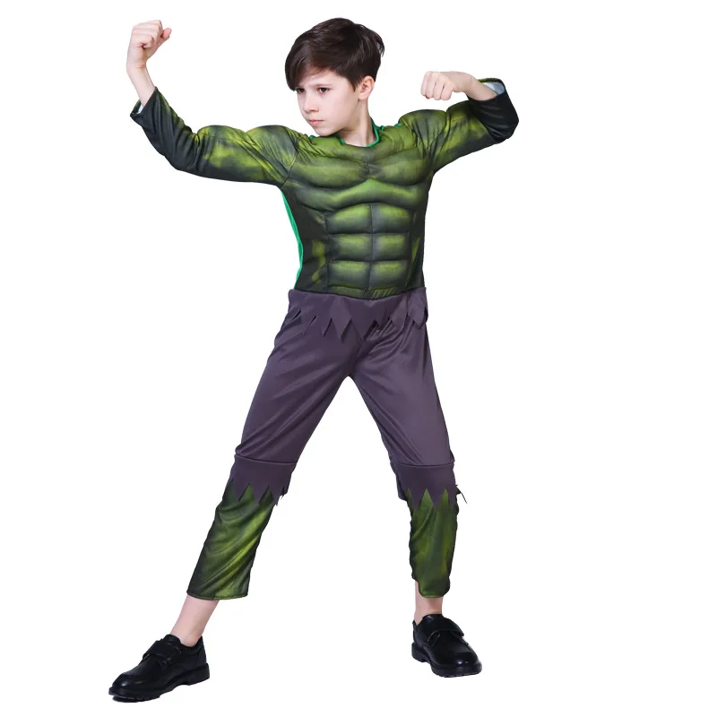 Play Child Hulk Muscle Costume  Superhero Hulk CosPlay Muscle Costume Fist Plush - £38.48 GBP
