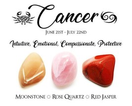 Cancer Zodiac Crystals ~ Protect, Enhance And Heal Cancer Energy - $15.00