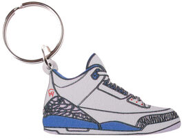 Good Wood Nyc Azul III 3&#39;s Zapatillas Llavero Blanco/Llavero - $9.70