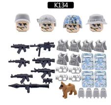 Military Mini Special Soldier Action Figures Building Blocks Weapon Equi... - £3.74 GBP