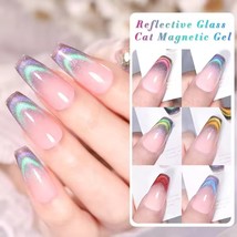 BORN PRETTY Rainbow 9D Holographic Cat Eye Magnetic UV Gel Nail Polish S... - £4.78 GBP+