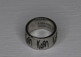 Korn Ring Size 9 Vintage 2003 Alchemy Poker English Pewter - $46.27