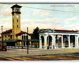Union Railroad Station Dayton Ohio OH UNP DB Postcard J18 - $2.92