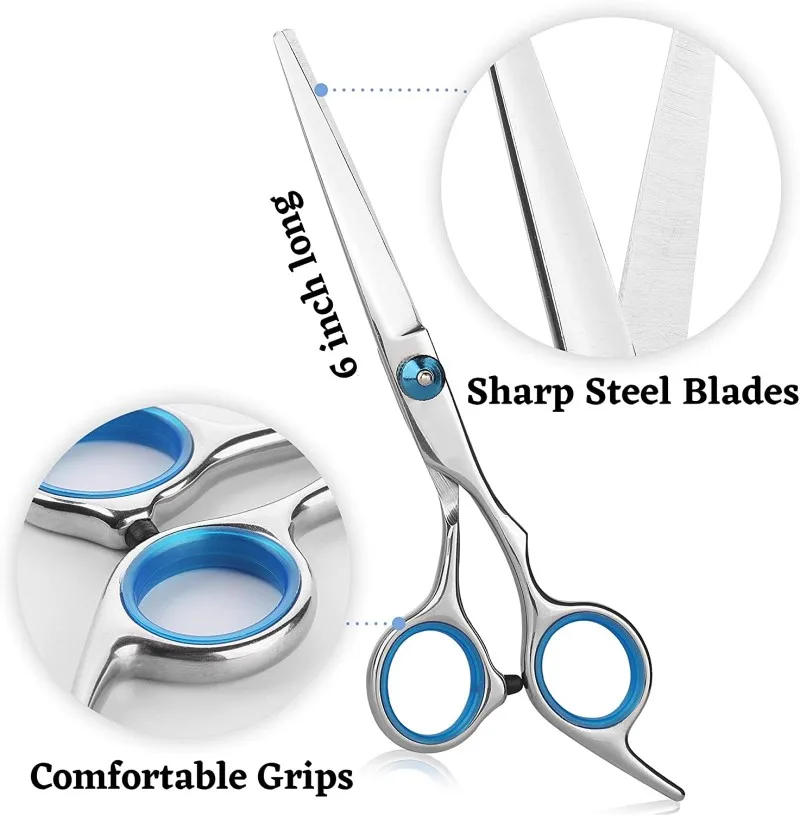 Sporting 6.7 Inch Hair Scissors Japanese Blade Household Flat Scissors Tooth Sci - £23.37 GBP