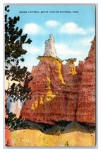 Queen Victoria Bryce Canyon Naitonal Park Utah UT UNP Linen Postcard Z5 - £2.37 GBP