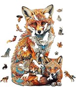 Fox Family Wooden 190 Piece Jigsaw Puzzle (used) - $27.35 CAD