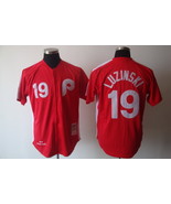 Phillies #19 Greg Luzinski Jersey Old Style Uniform Red - £35.84 GBP