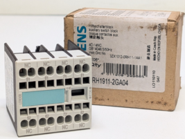 NEW Siemens 3RH1911-2GA04 Auxiliary Contact Block - 3RH19112GA04 - $29.69